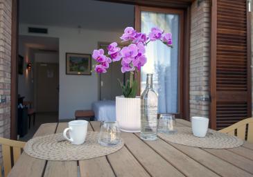 CHAMBRE DOUBLE AVEC TERRASSE ET ACCES DIRECTE PISCINE