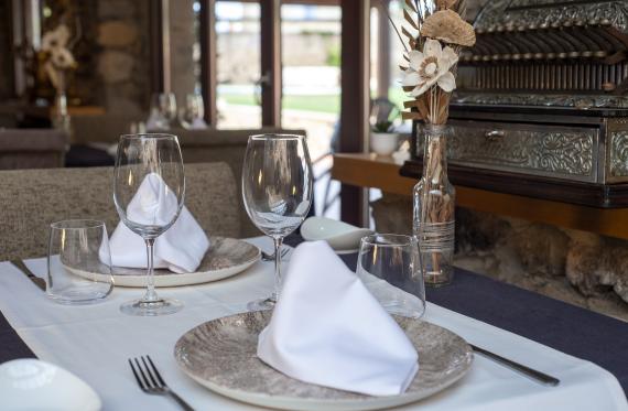 Sala del restaurante del Hotel Aires de l'Empordà